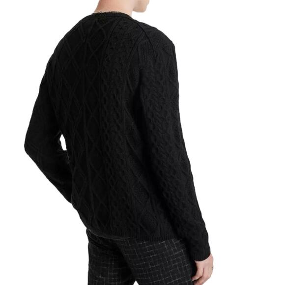 New John Varvatos Dotel Crewneck Sweater Size M - Picture 5 of 9